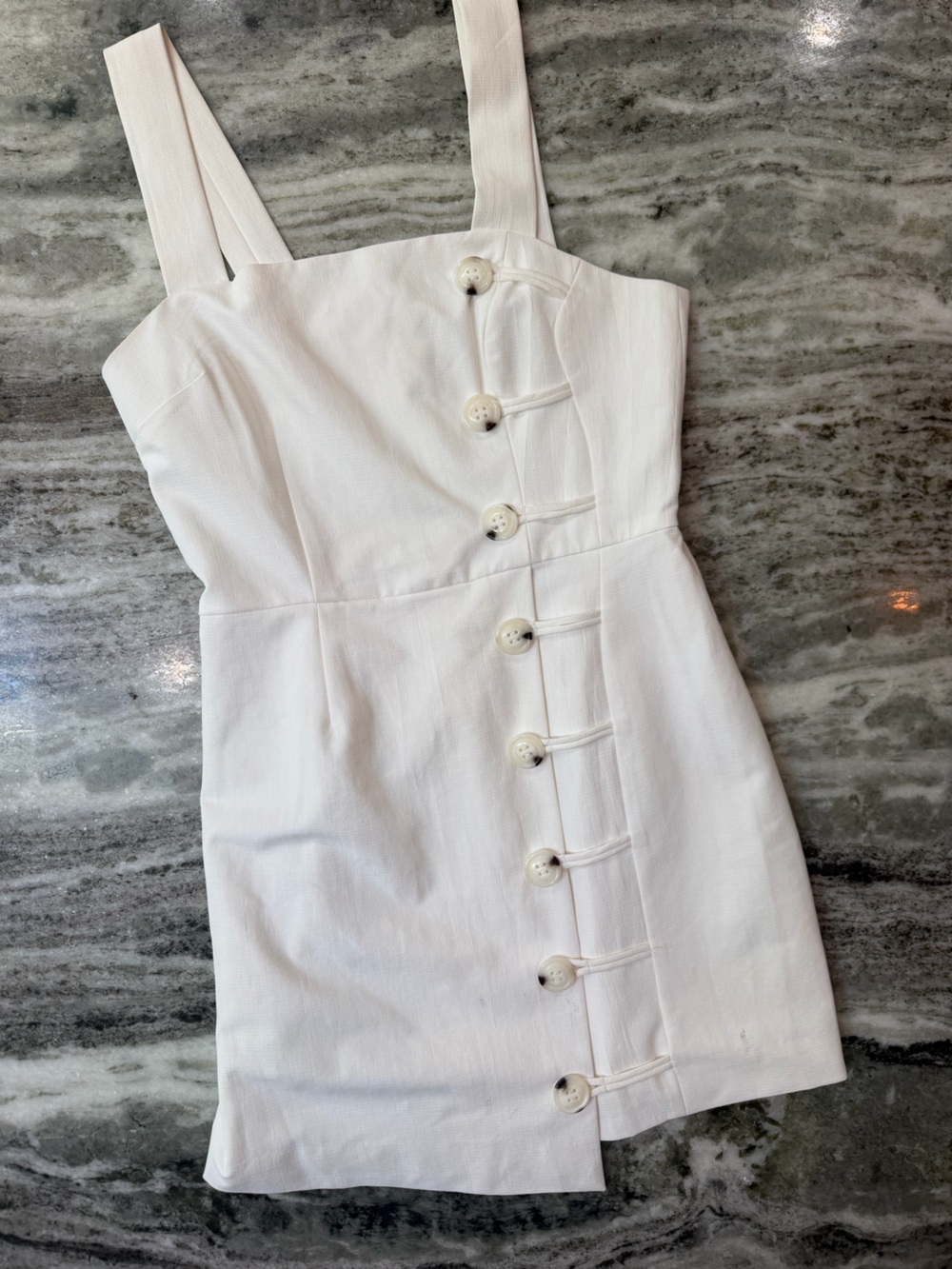 Finders Keepers Mila Ivory Button-Front Mini Dress
Size 4 - Picture 5 of 9
